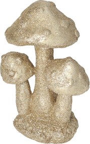 Dekoracja Golden Mushrooms 12cm