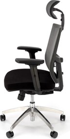 Fotel biurowy z regulacjami Admiral, zgodny z normą BHP
