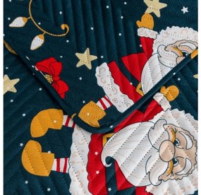 Narzuta na łóżko SANTA, niebieska Rozmiar: 200 x 220 cm