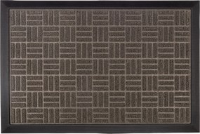 Wycieraczka 40x60cm materiałowa z gumowym spodem i krawędziami estetyczna