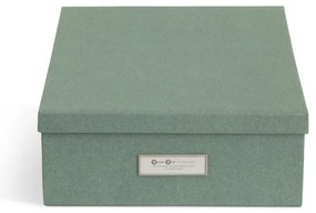 Zielone kartonowe organizery zestaw 5 szt. na dokumenty Holger Canvas Paper Laminate – Bigso