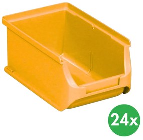 Allit Plastikowe pojemniki PLUS 2, 102 x 160 x 75 mm, żółte, 24 szt.