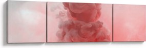 Obraz czerwonego dymu (170x50 cm)