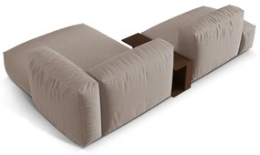 Beżowy narożnik modułowy (prawostronny) Martina – Micadoni Home