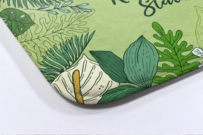 Dywanik antypoślizgowy do łazienki Dywanik antypoślizgowy do łazienki Zielony Liście