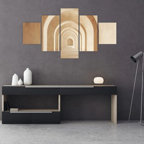 Obraz - Beżowe przejście (125x70 cm)
