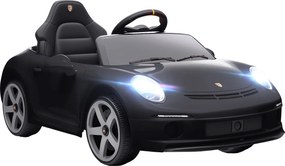 AIYAPLAY Elektryczny samochód dla dzieci 12V z pilotem, muzyką i pasem bezpieczeństwa — czarny