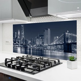 Panel Szklany do Kuchni Most Nad Miejską Rzeką