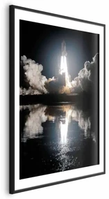 Plakat Udany start 60x90 cm z ramą czarną z marginesem ARTGEIST B