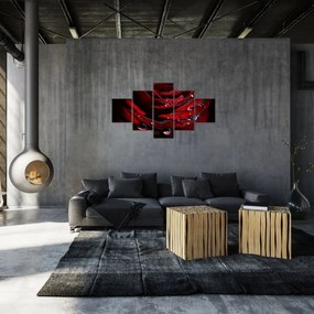 Obraz - Detal róży (125x70 cm)