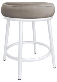 Taboret Ben noga metalowa biała MG09