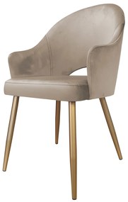 Krzesło obrotowe Velvet podstawa złota MG09