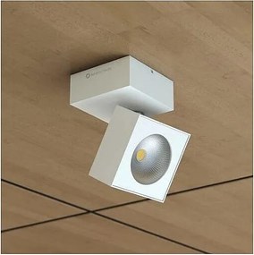 Mini Rubyc Tricolore 7W kinkiet LED, regulowany, kwadratowy, biały