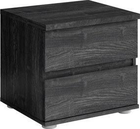 Szafka Nocna HEIMOR 46,4 cm Stolik Nocny do Sypialni, Jesion czarny