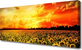 Obraz canvas Malownicza Polana u Podnóża Gór