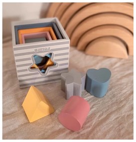 Viga polarb piramidka układanka edukacyjna sorter kostki klocki