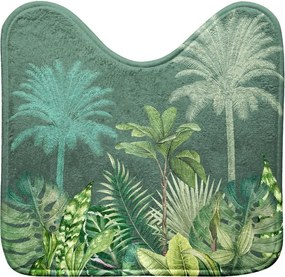 Zielony tekstylny dywanik łazienkowy do WC 45x45 cm Vagabonde – douceur d'intérieur