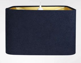 Lampa wisząca KWADRO SUE 40w25 granatowa/złota BPS KONCEPT