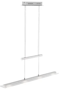 Metalowa lampa wisząca LED ze ściemniaczem w kolorze srebra Tenso – Fischer & Honsel