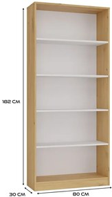 Regał otwarty 80 cm D2-C72