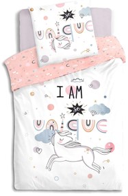 Pościel dla dziewczynki 140x200 cm, UNICORN, dwustronna