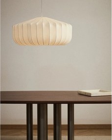 Biała lampa sufitowa z tekstylnym kloszem ø 76 cm Somar – Kave Home