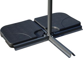 Podstawa stojak do parasola z krzyżakiem podłogowym outsunny