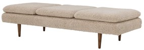 Beżowy szezlong z materiału bouclé Pione – Bloomingville
