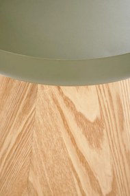GINA Ława Stolik kawowy Okrągły fi.40 cm Naturalny Zielony Skandynawski