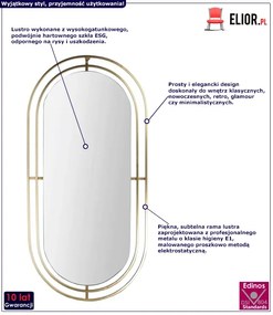 Zlote Lustro Owalne L4-M26
