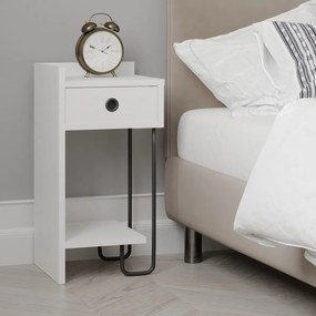 Stolik nocny Sirius Left White 2