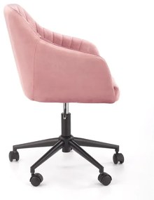 Fotel dla dziecka FRESCO VELVET różowy HALMAR