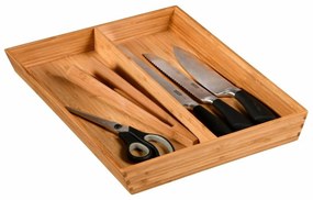 Kesper 58086 Komoda bambusowa, 2 przegródki, 35 x43 x 5 cm