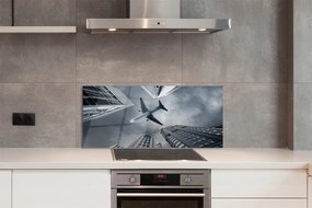Panel nad Blat Kuchenny Samolot nad Miastem pod Chmurami