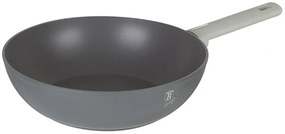 Szary wok z powłoką tytanową 28cm - Poveks 4X