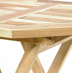 Komplet 2 x składane krzesła 1 x stolik DIVERO z drewna tekowego