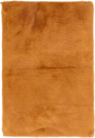 Dywan Futrzany Rudy 60x90 cm Włochaty Miękki Dekoracyjny Antypoślizgowy