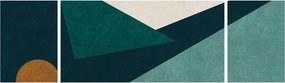 Obraz - Abstrakcja kubistyczna (170x50 cm)