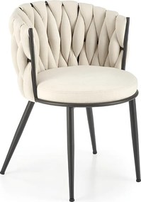 Krzesło tapicerowane K516 musztardowe