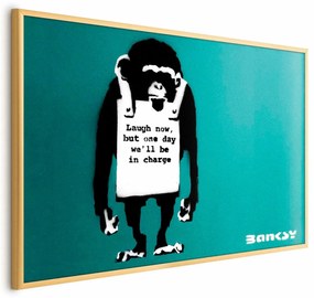 Plakat Zła małpa 42x29,7 cm z ramą złotą bez marginesu ARTGEIST B