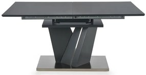 Czarny szklany stół z fukcją rozkładania - Vuppi