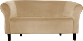 Sofa Milo tkanina Welur wygodna sofa tapicerowana do salonu i poczekalni : Kolor nogi - Venge, Kolor tkaniny - VELVET - MG06, Typ tkaniny - Velvet, Wysokość nogi - 15 cm