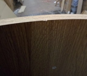 PROMOCJA Okrągły stół jadalny z blatem w dekorze dąb ALTO 120x120 II jakość
