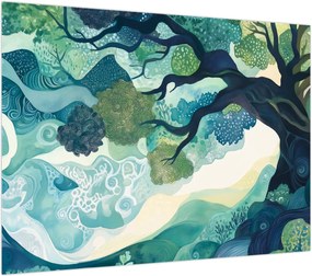 Obraz – Zielona korona drzewa życia (70x50 cm)