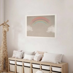 Plakat Tęcza w deszczu 30x21 cm bez ramy z marginesem ARTGEIST B