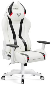 Fotel gamingowy Diablo X-Horn 2.0 Normal Size, biało-czarny
