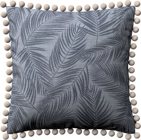 Poszewka Wera na poduszkę kolor szary tkanina połyskliwa, wzorzysta