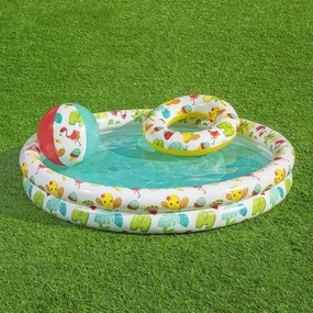 Bestway Zestaw nadmuchiwany - basen 122 cm, kołodo pływania 46 cm, piłka 27 cm