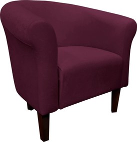 Fotel Milo tkanina Mikrofaza stylowy fotel do salonu i sypialni : Kolor nogi - Venge, Kolor tkaniny - 11 MIKROFAZA, Wysokość nogi - 20 cm