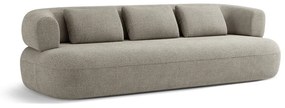 Jasnoszara sofa z materiału bouclé 226 cm Jenny – Micadoni Home